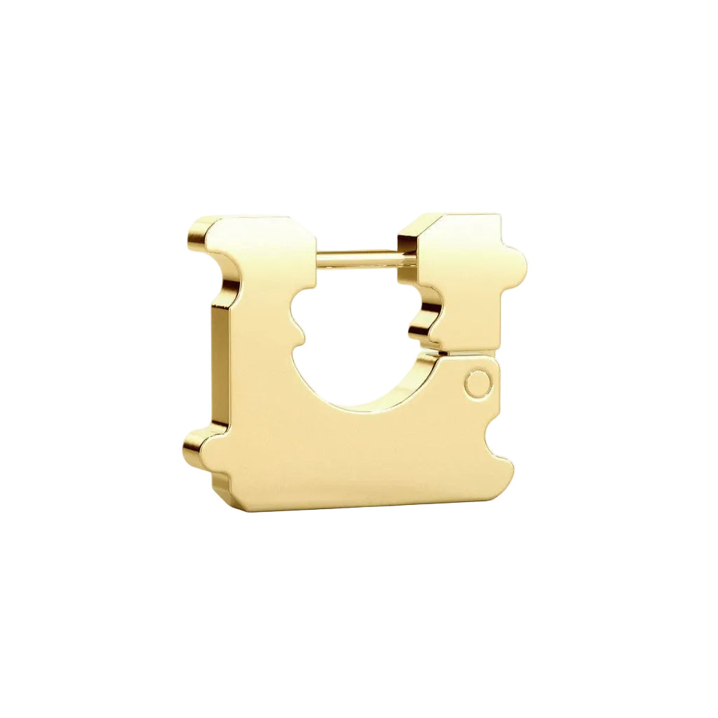 Studiocult - Single Mini Bread Tag Earring -Gold