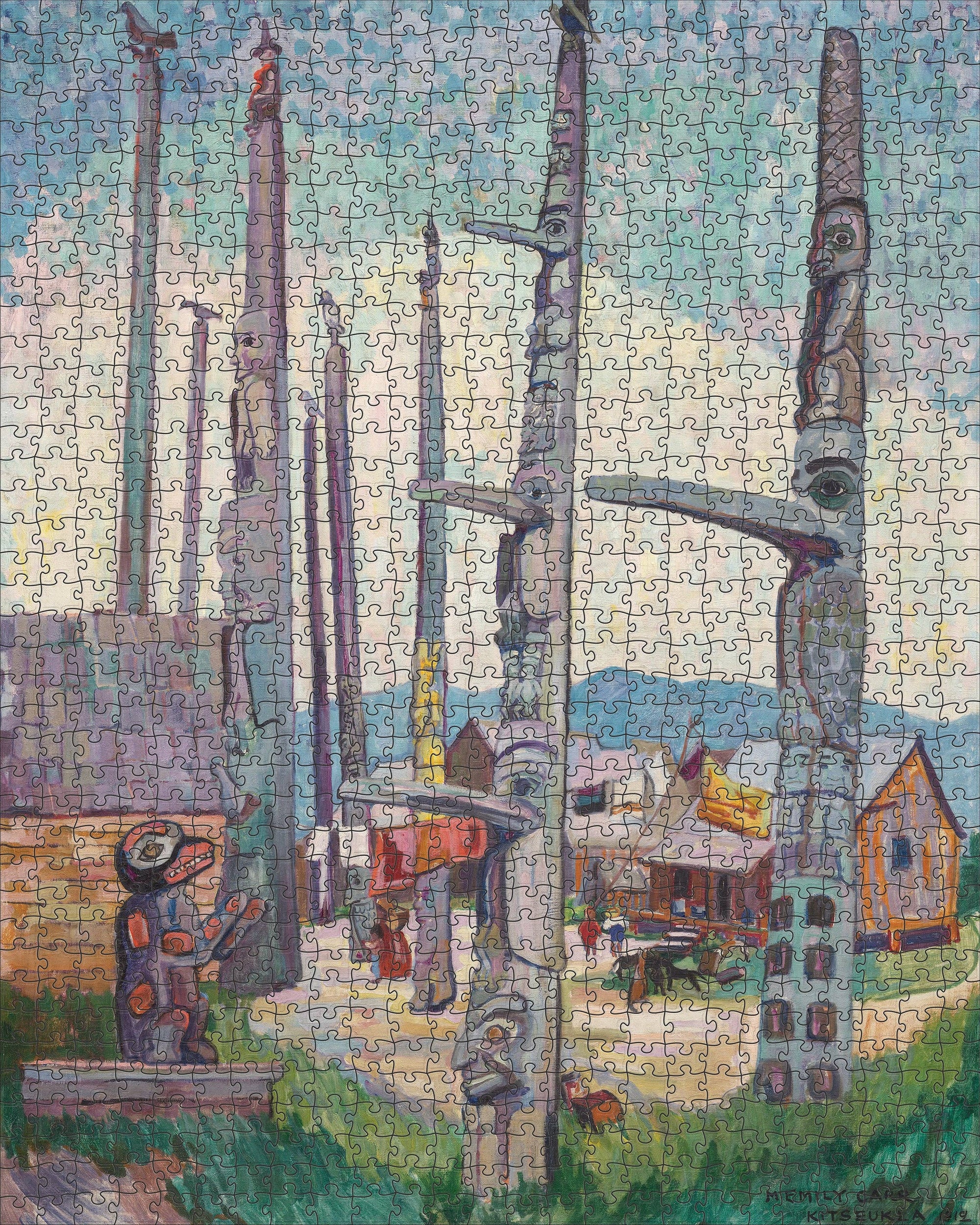 Emily Carr: Totem Poles Jigsaw Puzzle - 1000-Piece