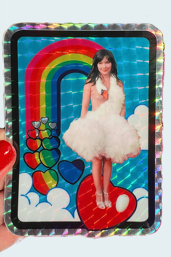 Red Carpet Swan - Bjork - Sticker