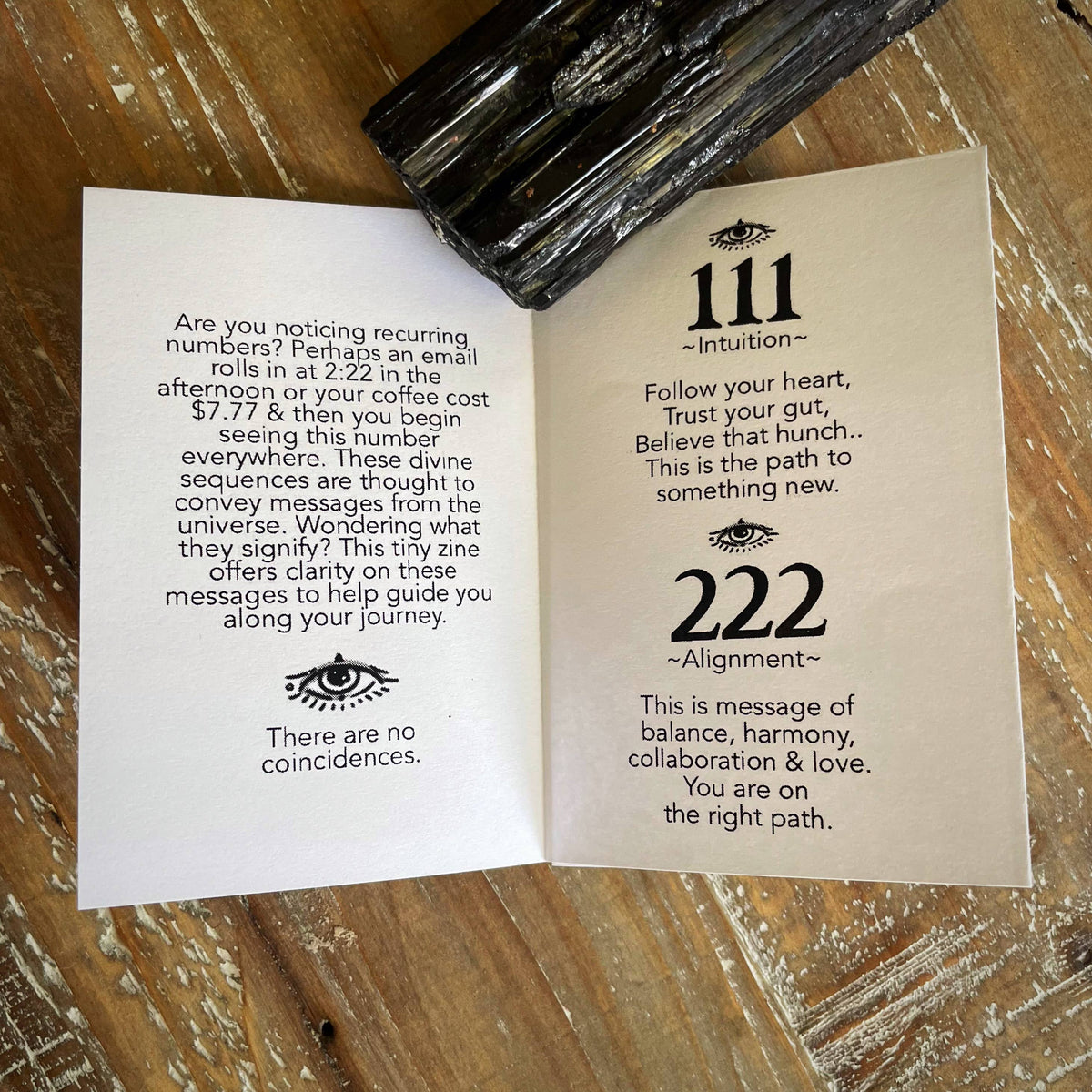 Angel Numbers Pocket Guide - Mini Zine