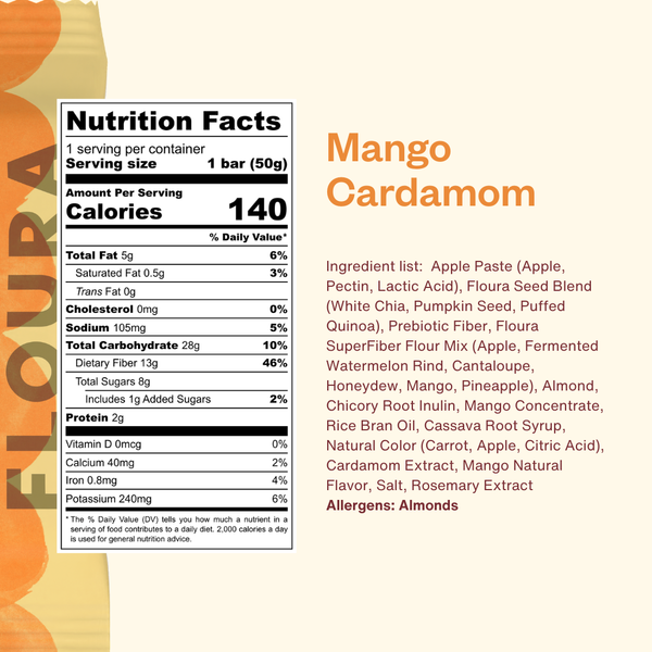 Floura - Fruit Crush Bar - Mango Cardamom