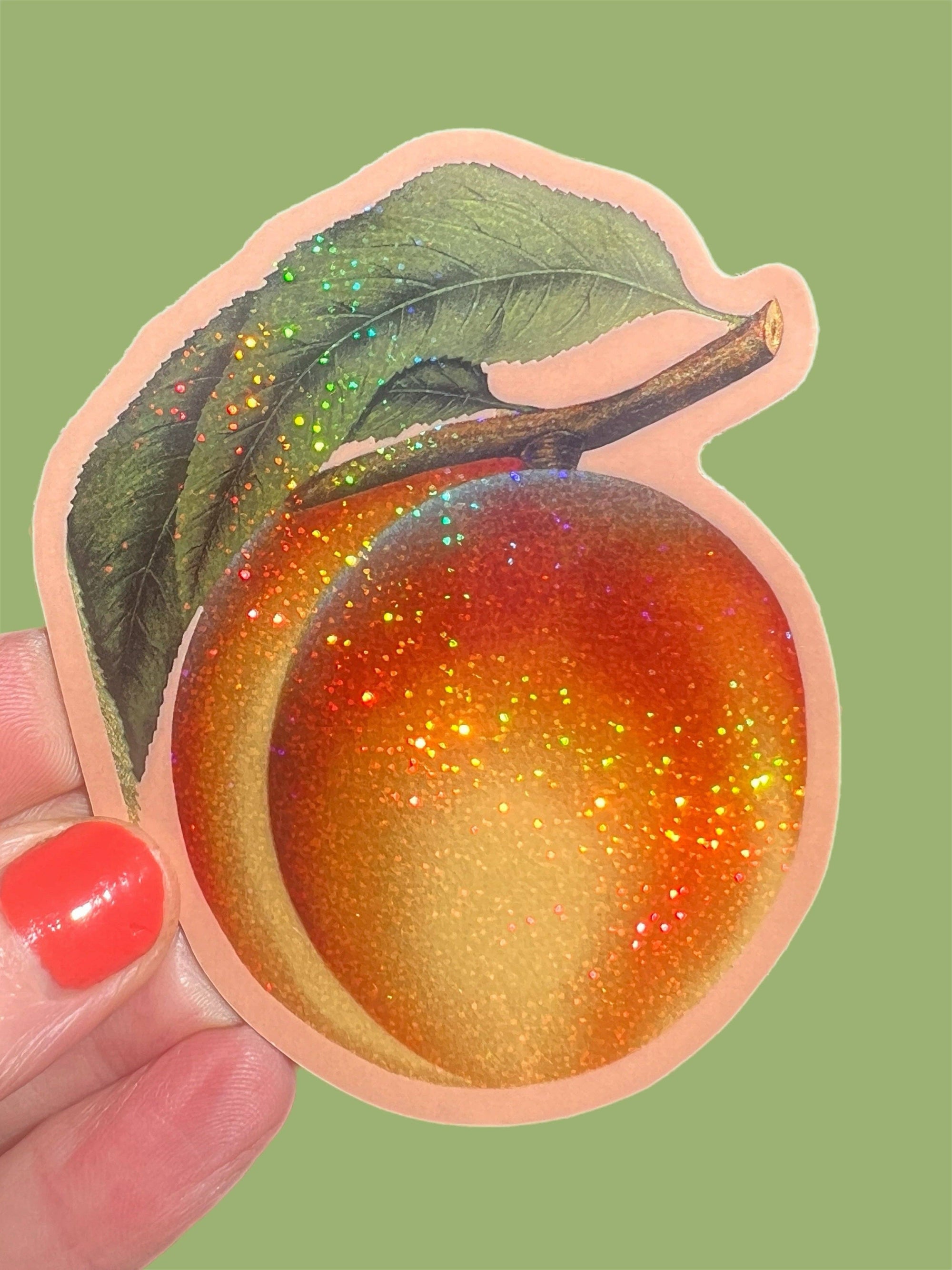 Astral Weekend - Peach Glitter STICKER