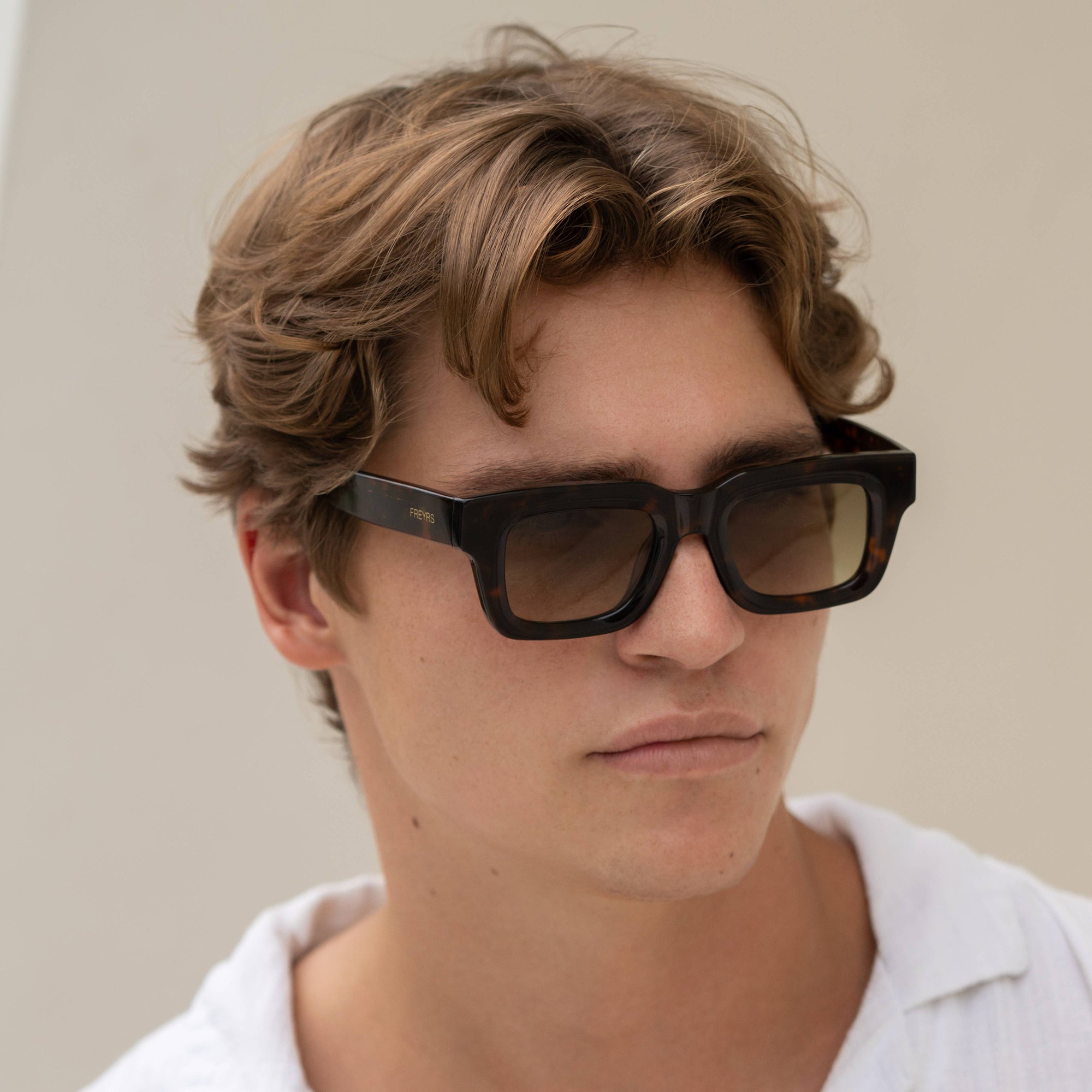 FREYRS - Thomas Sunglasses - Tortoise / Green