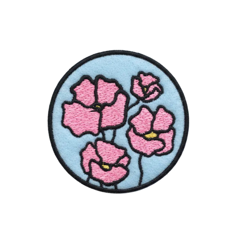 The Space Bureau - Poppy Flower Patch - Iron-on