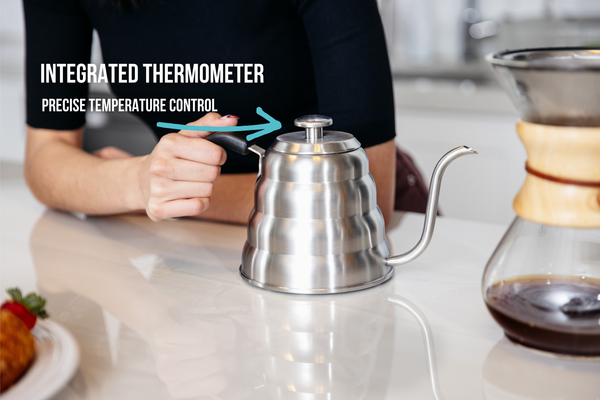 Barista Warrior - Pour Over Kettle: Silver / 1.2 Liter