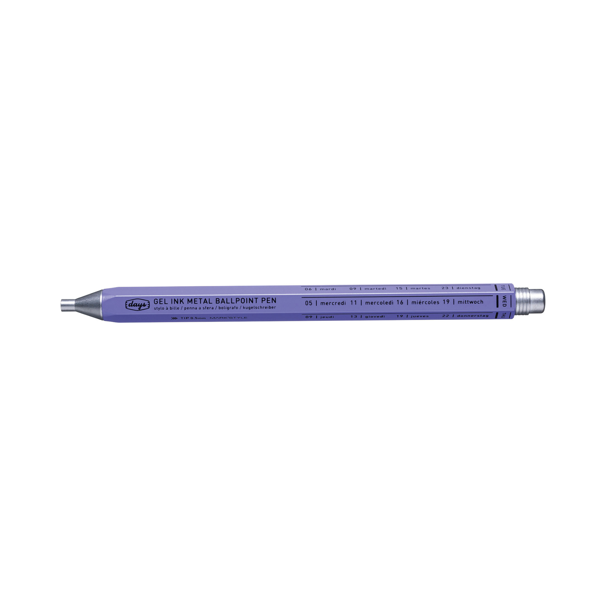 MARK'STYLE - Gel Metal Ballpoint Pen - White