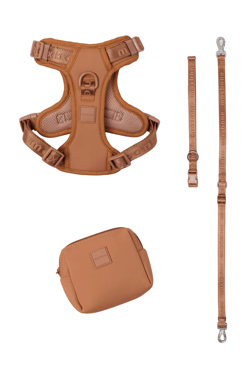 maxbone - Go! With Ease Leash Bundle - Camel
