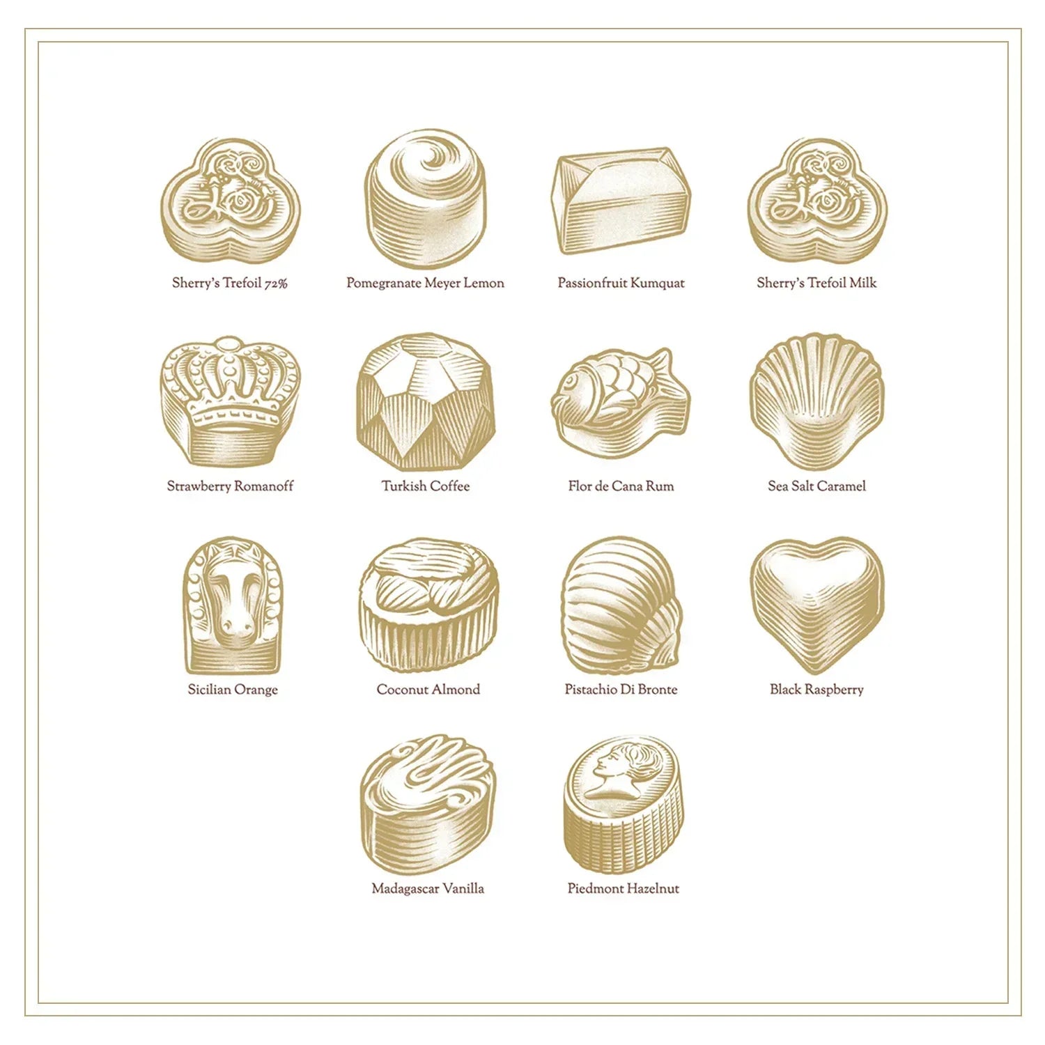 Louis Sherry - 12pc Traditional Truffles - Vreeland