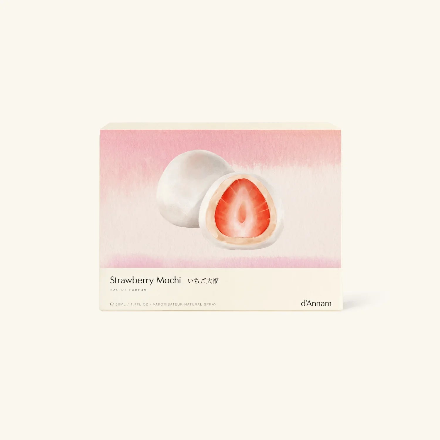 d’Annam Strawberry Mochi Eau de Parfum 50ml spray bottle at The Marie-Marie in Portland, Oregon