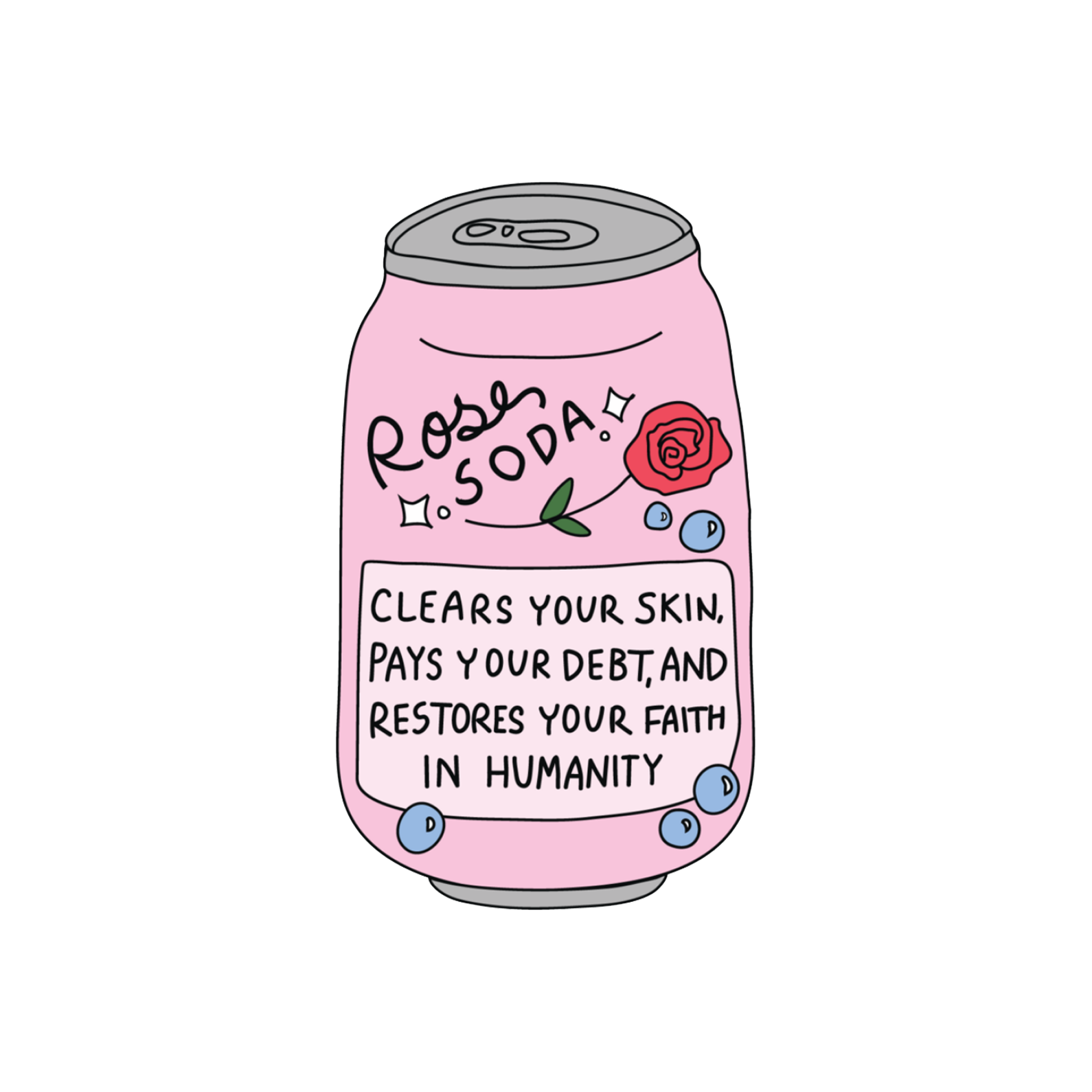 Rose Soda Sticker