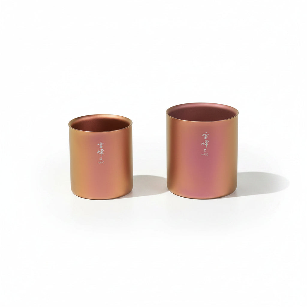 Snow Peak - Anodized Titanium - Spring Stacking Mug Set - Pink