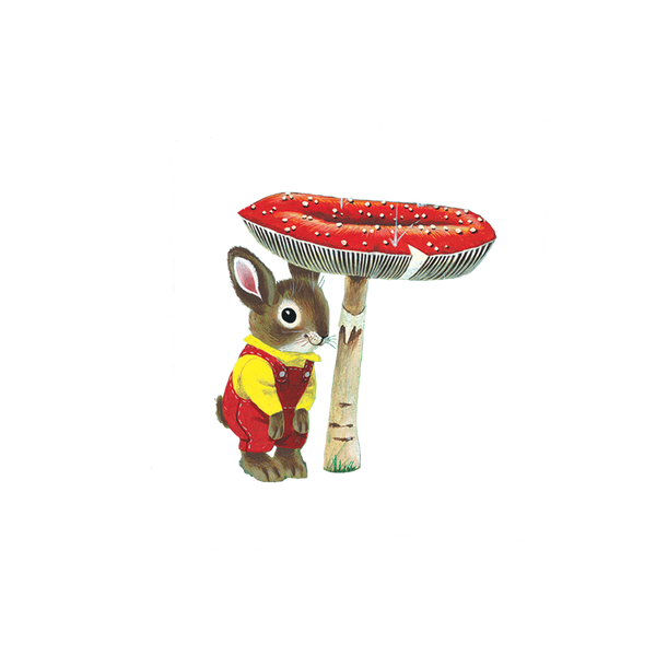 Tattly - Richard Scarry - Toadstool Bunny - Temporary Tattoos
