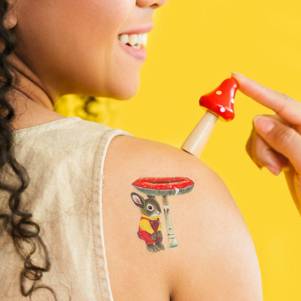 Tattly - Richard Scarry - Toadstool Bunny - Temporary Tattoos