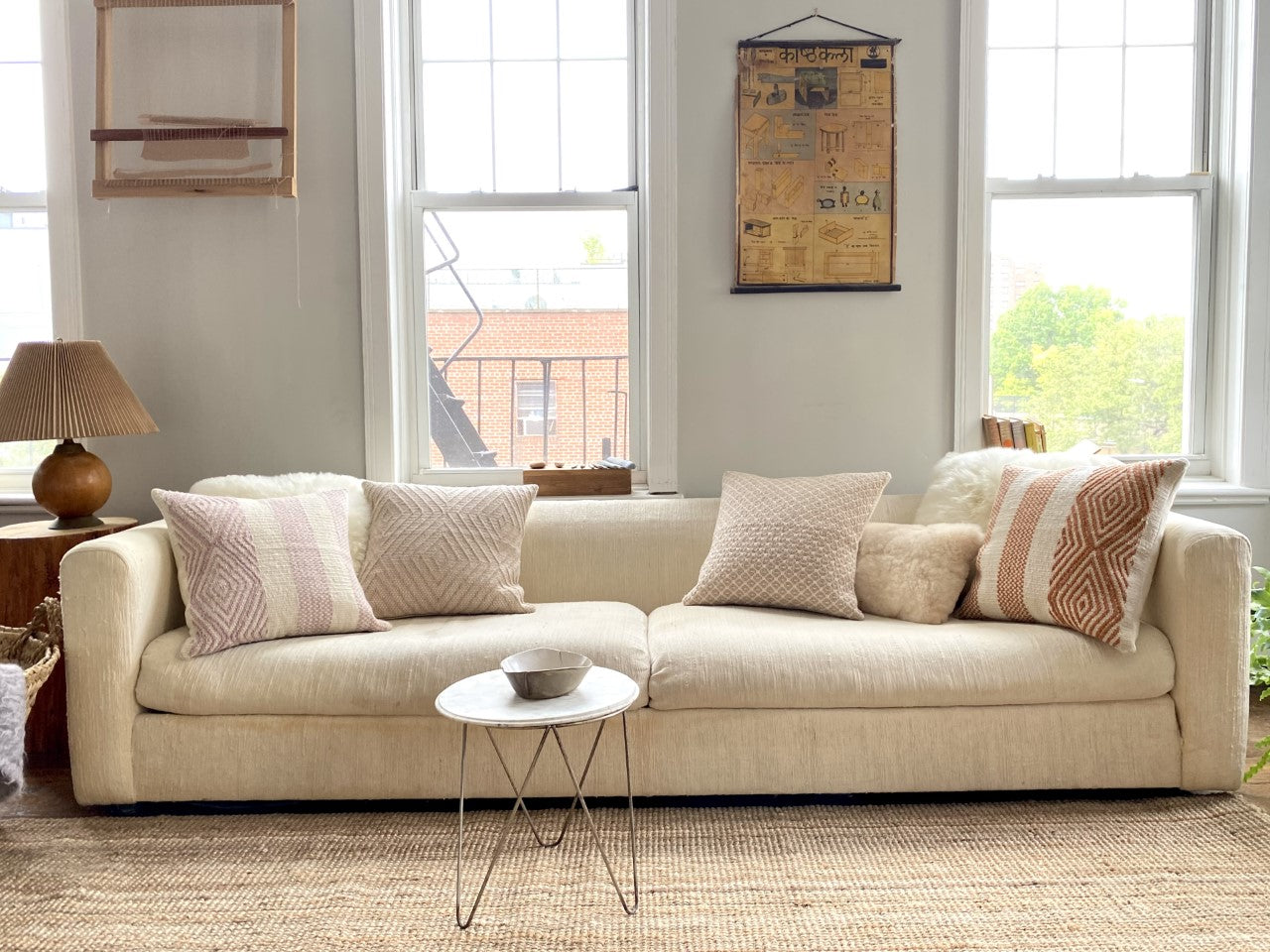 Intiearth - Alpaca Lumbar Pillow - Crema