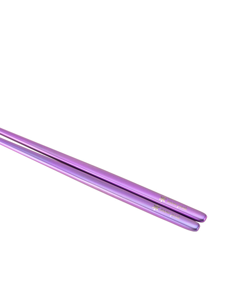 Snow Peak - Anodized Titanium Chopsticks - Purple - Space Camp