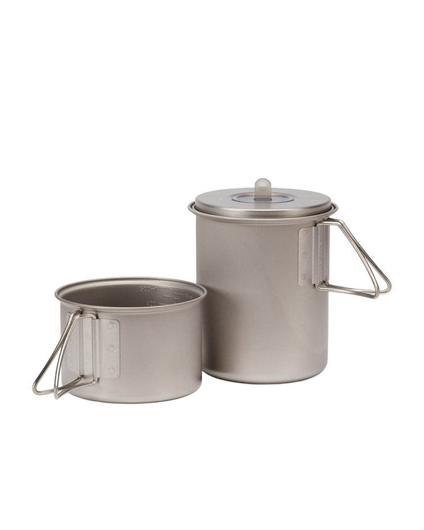 Snow Peak - Titanium Mini Solo Cookset - Space Camp