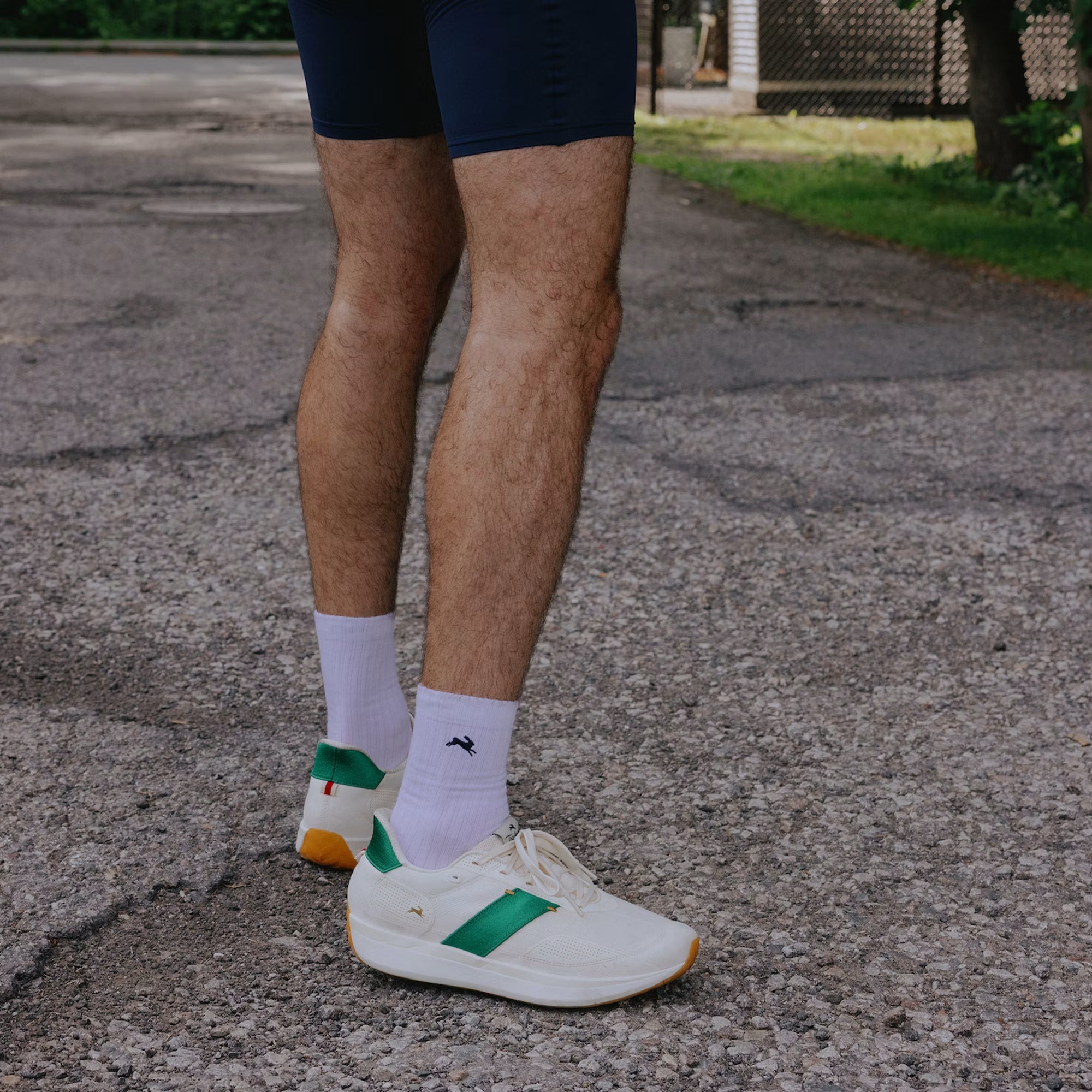 Tracksmith - Eliot Ryder Shoe - Ivory/Grass
