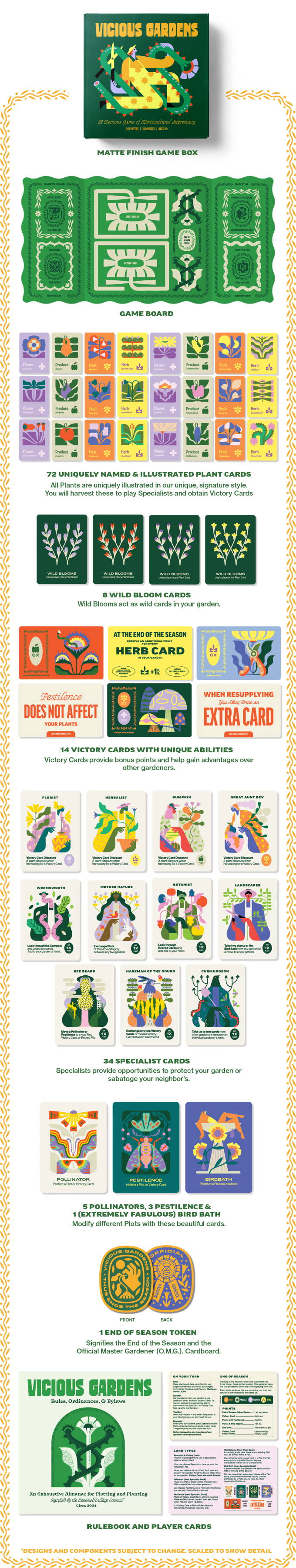 Vicious Gardens: Cozy Gardening Board Game