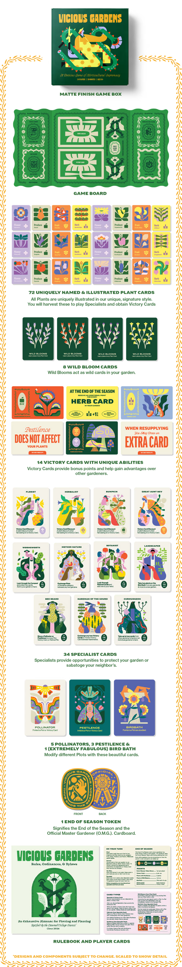 Vicious Gardens: Cozy Gardening Board Game