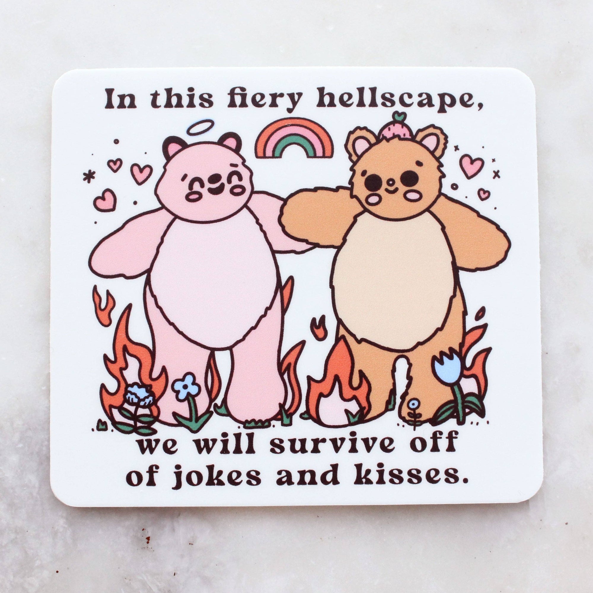Fiery Hellscape Sticker - Space Camp