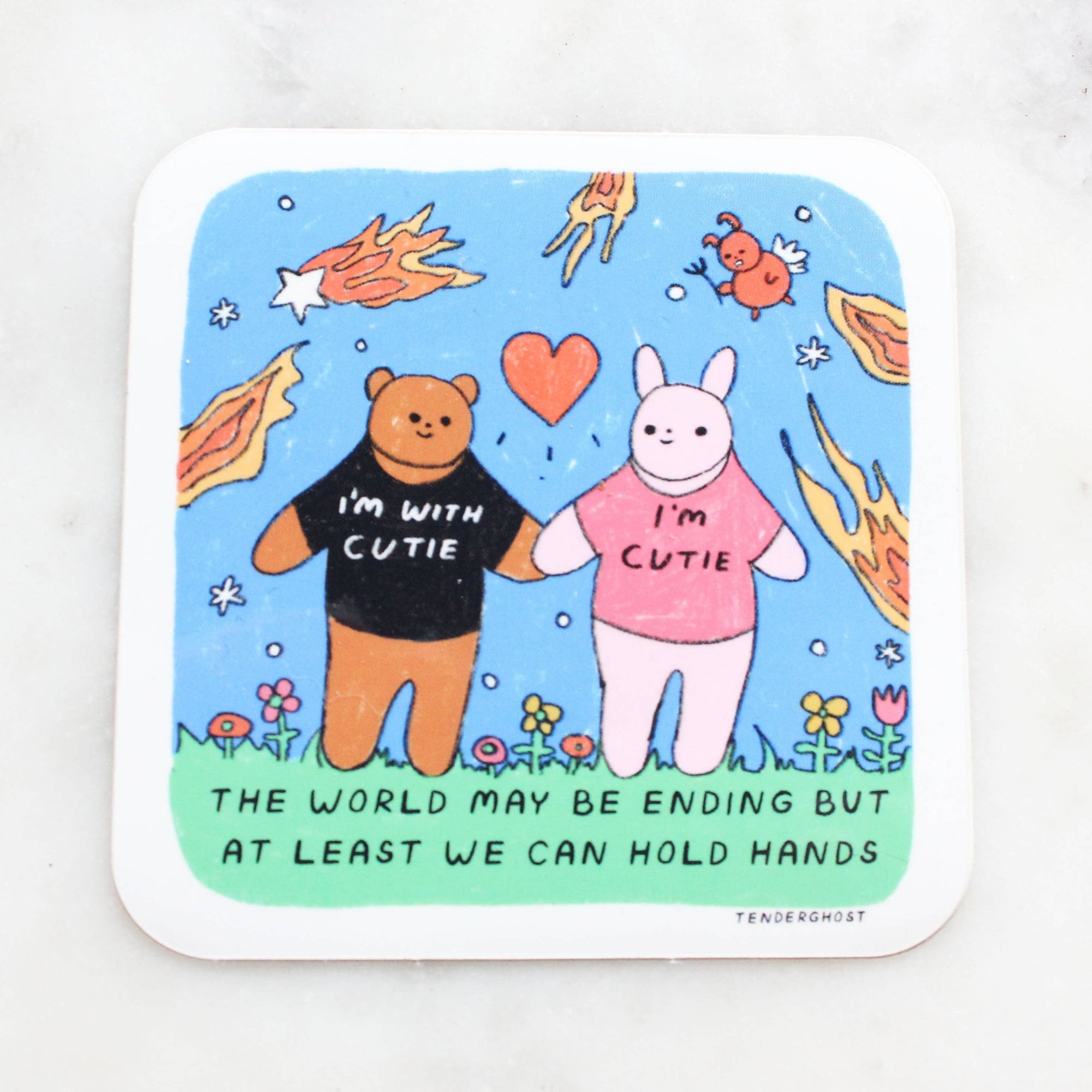 Hold Hands Sticker - Space Camp