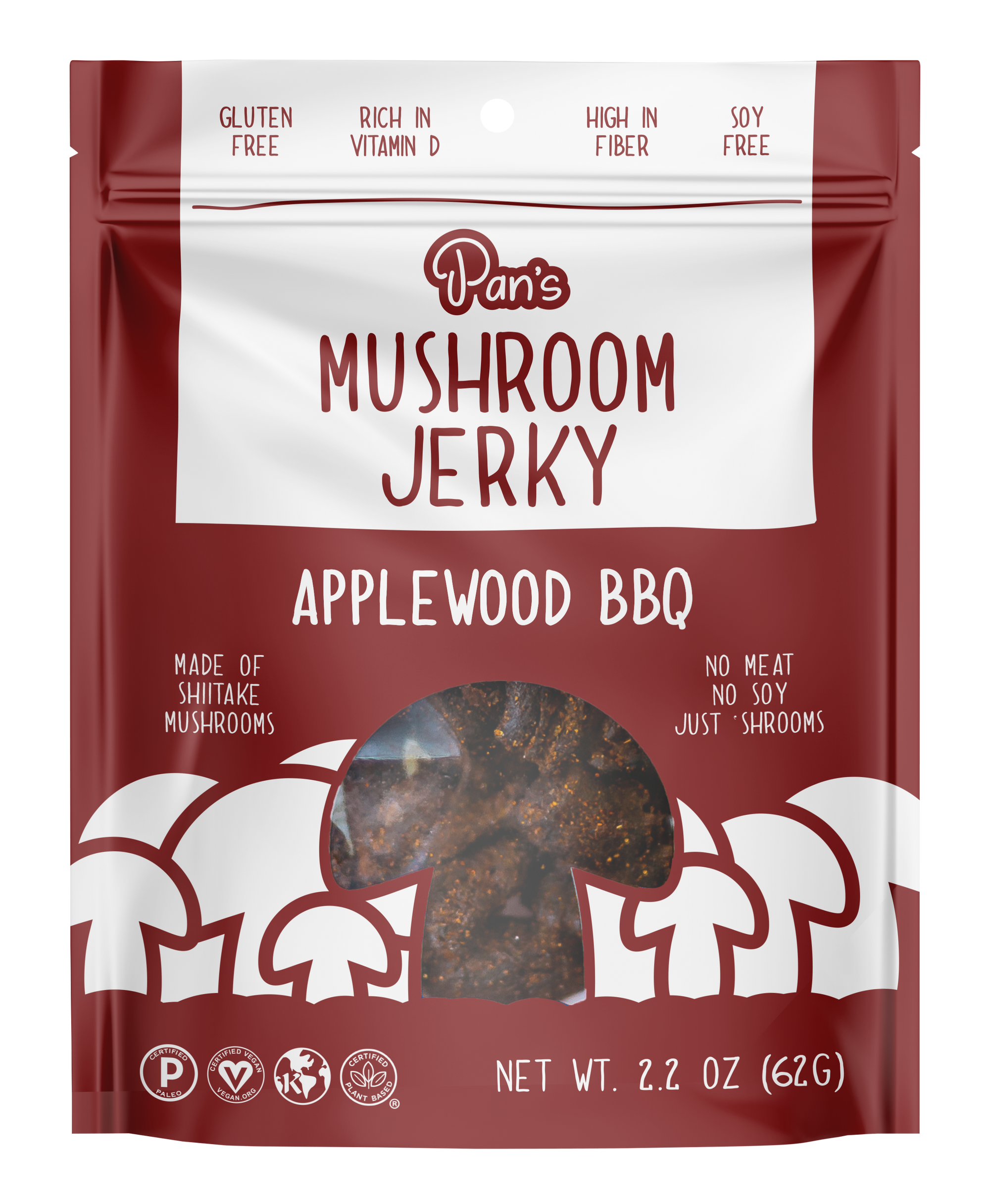 Mushroom Jerky - Applewood BBQ - Space Camp