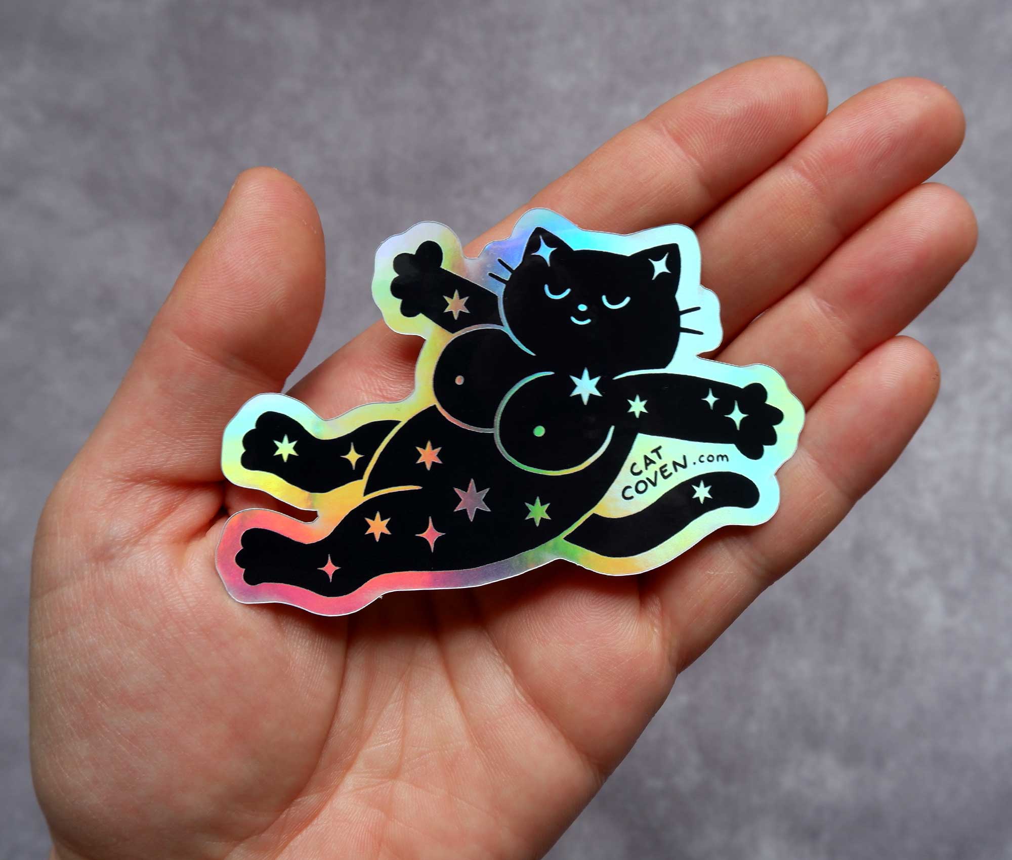 Magical Kitty - Holographic Sticker - Space Camp