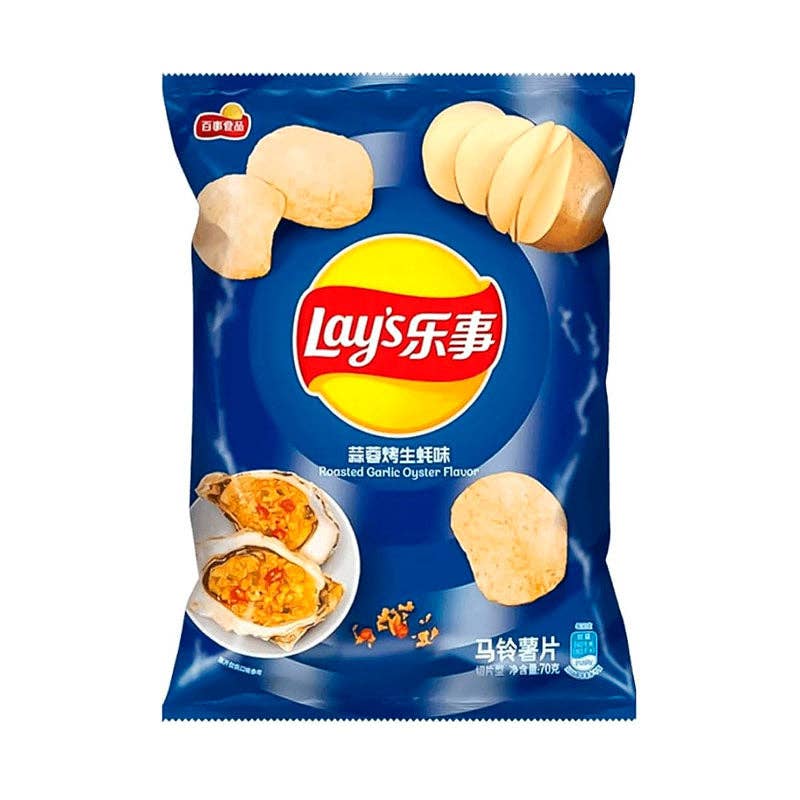 Lay's Chips Roasted Garlic Oyster - Space Camp