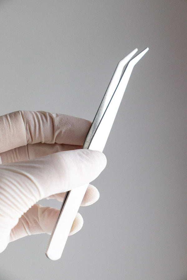 Stainless Steel Angle Tweezers - Space Camp