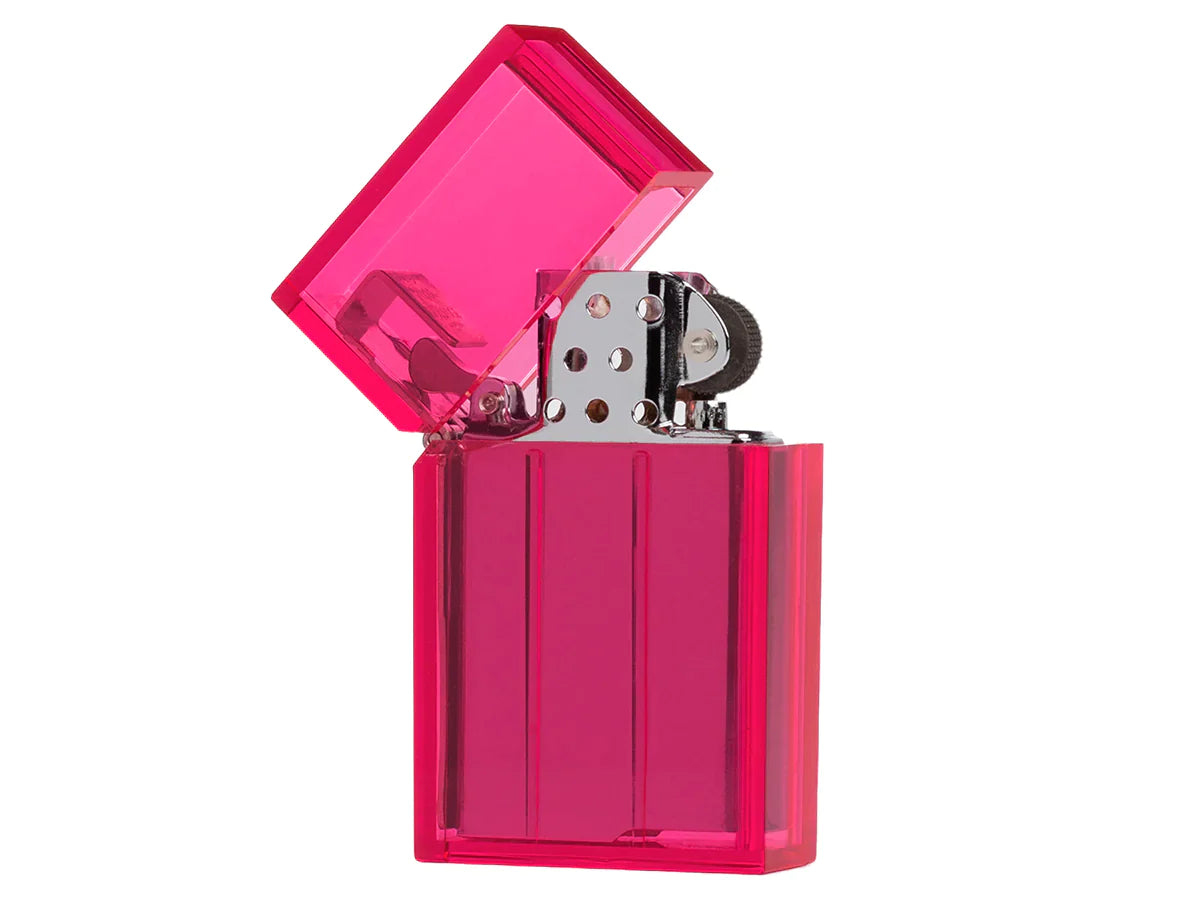 Hard-Edge Lighter - Transparent Pink - Space Camp
