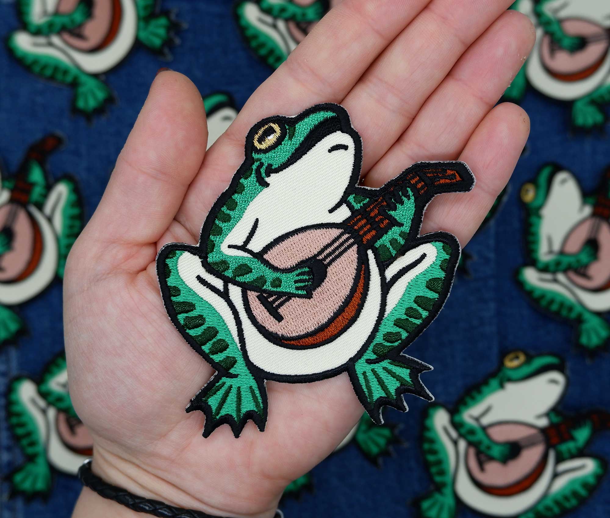 Frog Serenade - Embroidered Patch - Space Camp
