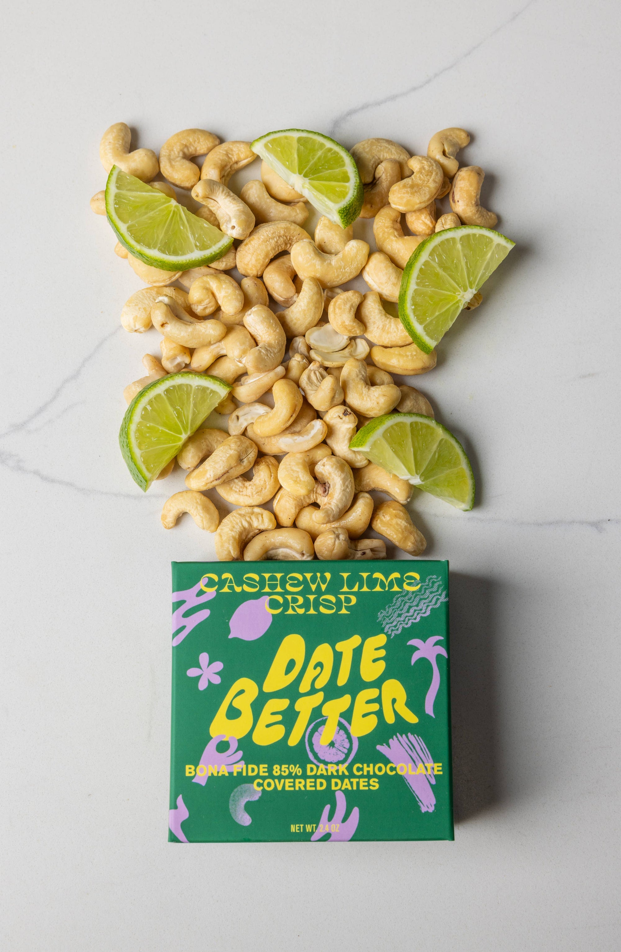 Date Better - Chocolate Covered Dates - Cashew Lime Crisp - Space Camp